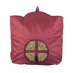 Dura-Tech® Nylon Hay Bag -Classic Equine Shop 10753 burgundy