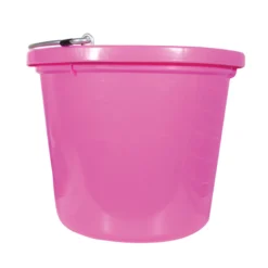 Fortiflex 20 Quart Flatback Bucket -Classic Equine Shop 10758 hotpink