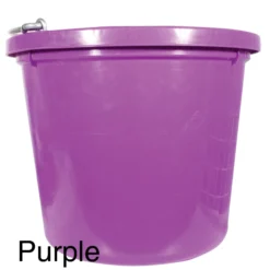 Fortiflex 20 Quart Flatback Bucket -Classic Equine Shop 10758 purple