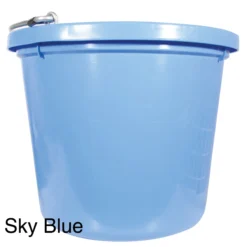 Fortiflex 20 Quart Flatback Bucket -Classic Equine Shop 10758 sky