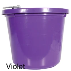 Fortiflex 20 Quart Flatback Bucket -Classic Equine Shop 10758 violet