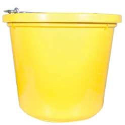 Fortiflex 20 Quart Flatback Bucket -Classic Equine Shop 10758 yellow