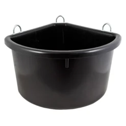 Dura-Tech® Platinum Corner Feeder 30 Quart -Classic Equine Shop 35342 black