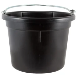 Dura-Tech® Platinum Flatback 20 Quart Bucket -Classic Equine Shop 35344 black