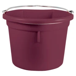 Dura-Tech® Platinum Flatback 20 Quart Bucket -Classic Equine Shop 35344 burgundy