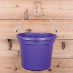 Dura-Tech® Gold Flatback Bucket 18 Qt. -Classic Equine Shop 37300 purple