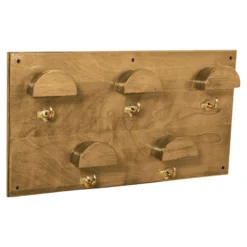 Wooden Space Saver 5 Hook Bridle Rack 14 Wooden Space Saver 5 Hook Bridle Rack -Classic Equine Shop 40074 cinnamon