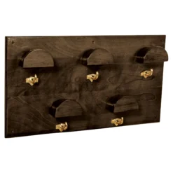 Wooden Space Saver 5 Hook Bridle Rack 10 Wooden Space Saver 5 Hook Bridle Rack -Classic Equine Shop 40074 oldworldwalnut