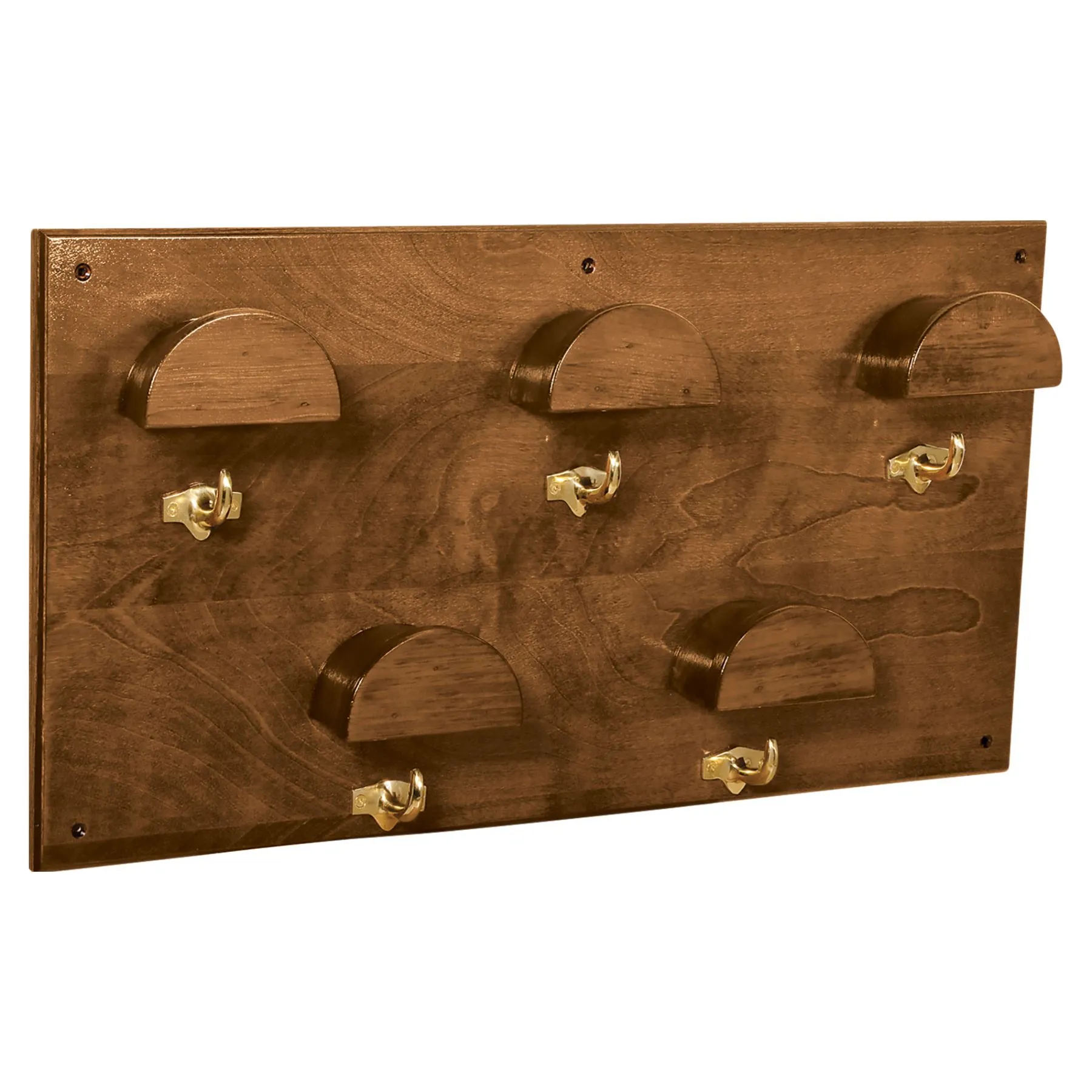 Wooden Space Saver 5 Hook Bridle Rack 4 Wooden Space Saver 5 Hook Bridle Rack - Image 4