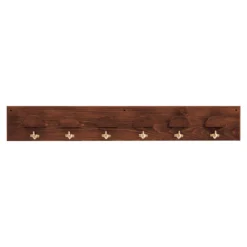 Wooden 6 Hook Bridle Rack -Classic Equine Shop 40075 mahogany