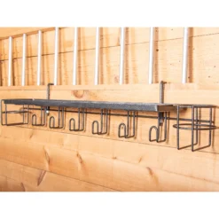 Easy-Up® Pro 30" Shelf With Bottle Holders And Tack Hangers -Classic Equine Shop 40982 grayarmor