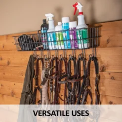 Easy-Up® Pro 36" Basket With Tack Hangers -Classic Equine Shop 40983 feature d overlay