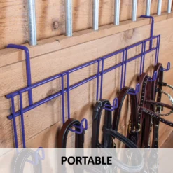 Easy-Up® 6 Hook Tack Rack With Hangers -Classic Equine Shop 41080 feature d overlay
