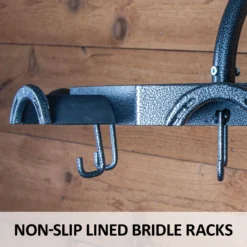 Easy-Up® Pro Non-Slip Carousel Tack Rack With Hooks -Classic Equine Shop 41139 feature d overlay