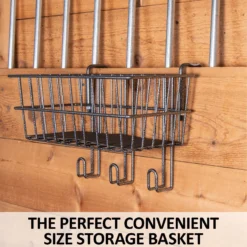 Easy-Up® Pro Series Stall Basket & Tack Rack -Classic Equine Shop 41269 feature b overlay