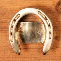 Berlin Brass Double Horseshoe Domed Bridle Rack -Classic Equine Shop 41447 alt d