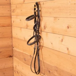 Berlin Brass Double Horseshoe Bridle Rack -Classic Equine Shop 41450 alt c