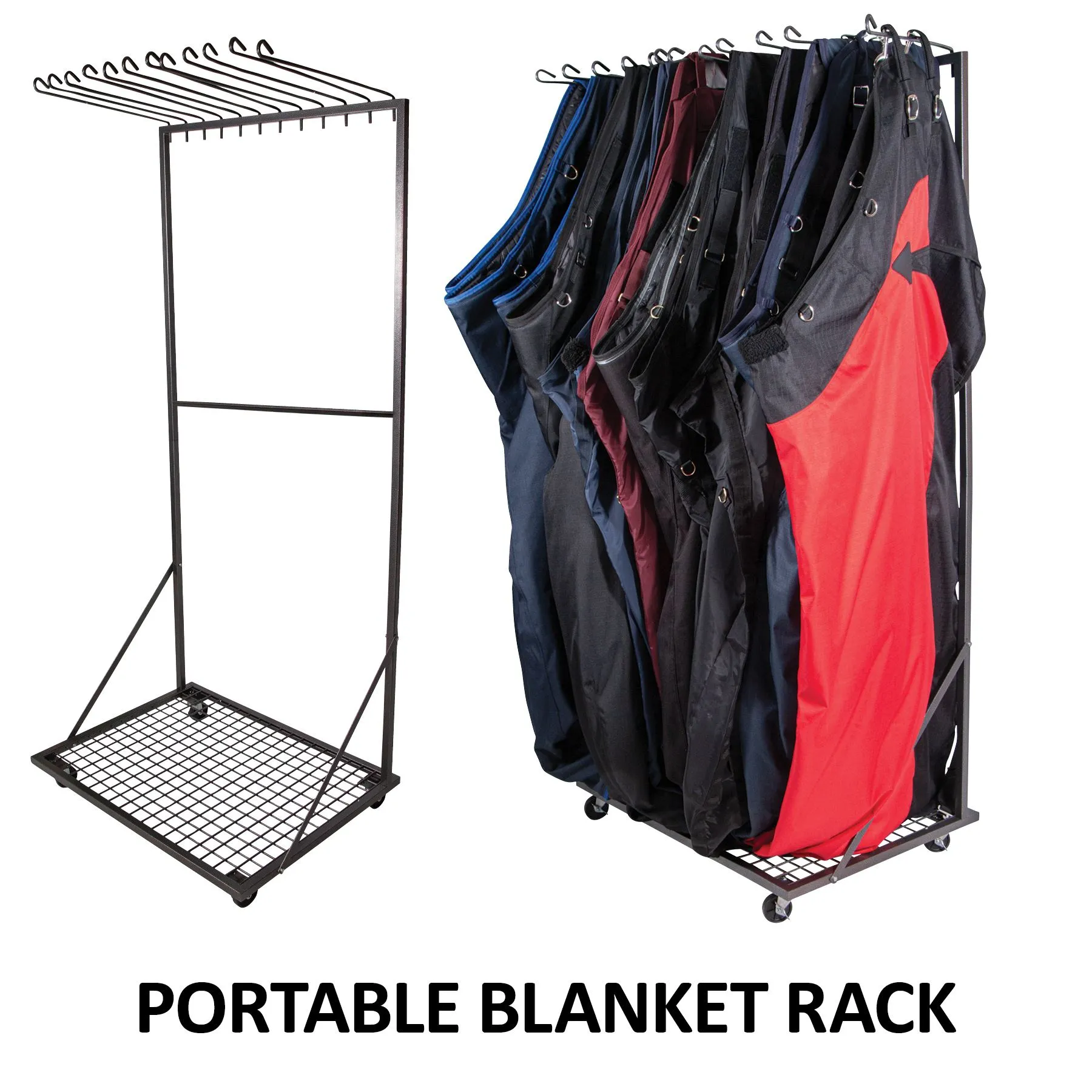 Easy-Up® Pro Series Rolling Blanket Hanging Rack 2 Easy-Up® Pro Series Rolling Blanket Hanging Rack - Image 2