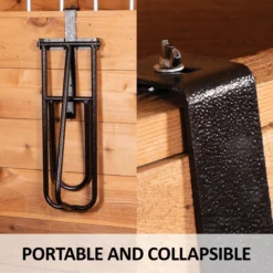 Easy-Up® Portable Fold Down Saddle Rack 10 Easy-Up® Portable Fold Down Saddle Rack -Classic Equine Shop 41572 feature c overlay