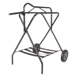 Easy-Up® Folding Saddle Rack On Wheels
