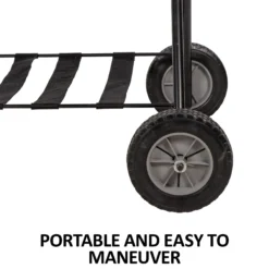 Easy-Up® Folding Saddle Rack On Wheels -Classic Equine Shop 41595 feature b overlay