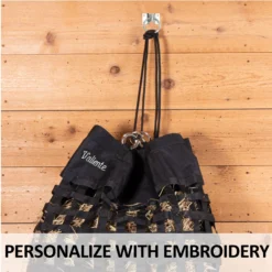 Dura-Tech® Full Bale Slow Feed Net Hay Bag -Classic Equine Shop 41680 feature f overlay