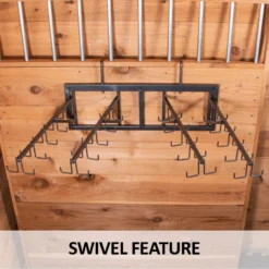 Easy-Up® Pro Series Swivel 40 Hook Bridle Rack -Classic Equine Shop 41691 feature c overlay