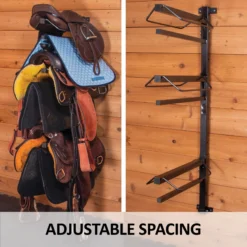 Easy-Up® Pro Series 4-Tier Saddle Rack With Pad Bars -Classic Equine Shop 42274 feature d overlay