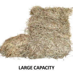 Easy-Up® Slow Feed Corner Floor Hay Rack -Classic Equine Shop 42409 feature c overlay