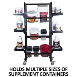 Easy-Up® Supplement Storage Cart -Classic Equine Shop 42445 feature b overlay