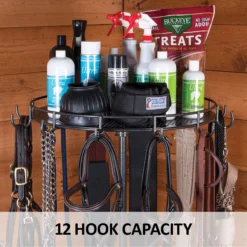 Easy-Up® Pro Series 12-Hook Spinning Bridle Rack -Classic Equine Shop 42592 feature c overlay