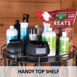 Easy-Up® Pro Series 12-Hook Spinning Bridle Rack -Classic Equine Shop 42592 feature d overlay