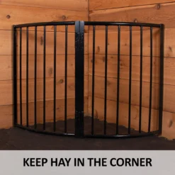 Easy-Up® Corner Floor Hay Rack - No Lid -Classic Equine Shop 42662 feature b overlay