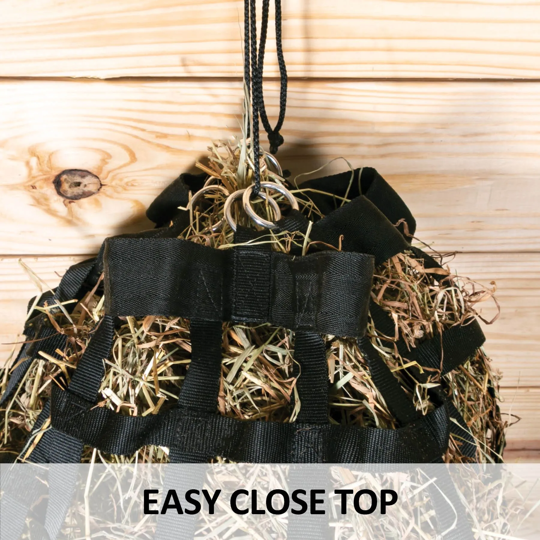 Dura-Tech® 3" Hole Half Bale Net Hay Bag 4 Dura-Tech® 3" Hole Half Bale Net Hay Bag - Image 4