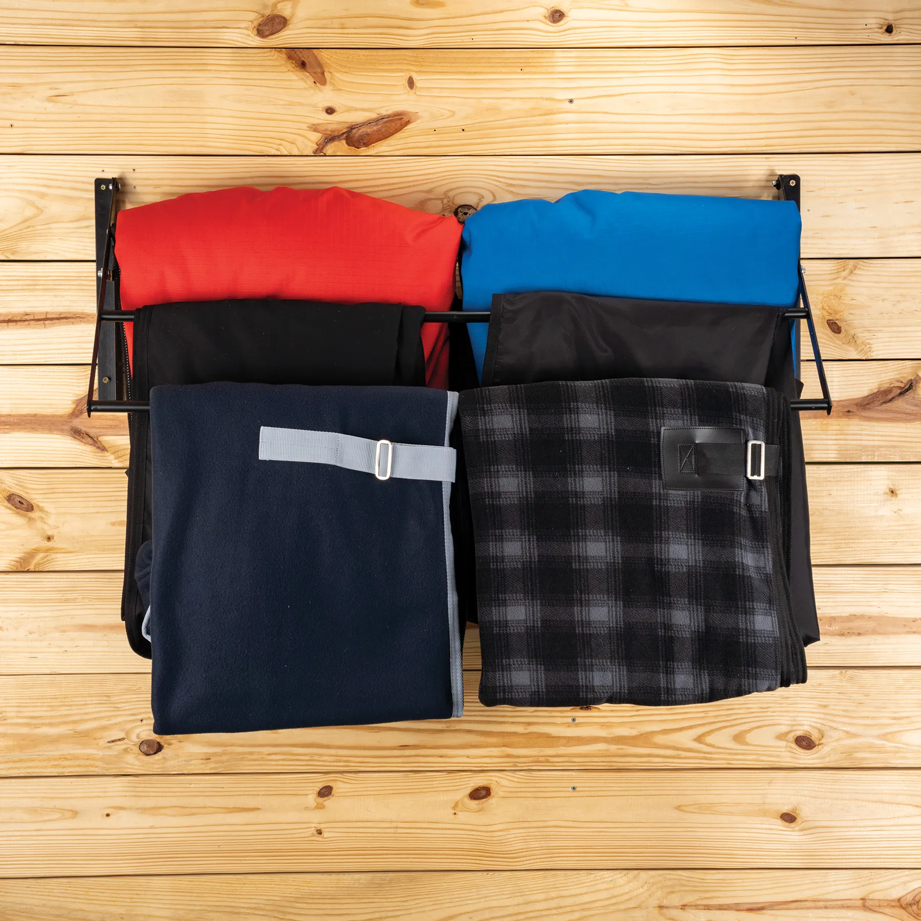 Easy-Up Tiered Mountable Collapsible Blanket/Pad Rack 7 Easy-Up Tiered Mountable Collapsible Blanket/Pad Rack - Image 7