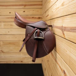Easy-Up® Collapsible Wooden Wall Mounted Saddle Rack -Classic Equine Shop 43598 alt c
