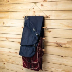 Berlin Brass Wood Blanket & Cooler Rack -Classic Equine Shop 43608 alt e