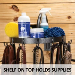 Easy-Up® Pro Mounted Rotary XL Bridle Rack -Classic Equine Shop 43897 feature c overlay