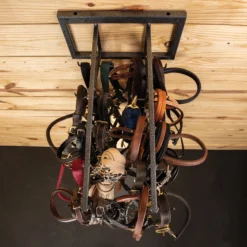 Easy-Up® Pro Swivel Mounted 20 Hook Bridle Rack 13 Easy-Up® Pro Swivel Mounted 20 Hook Bridle Rack -Classic Equine Shop 44164 alt b