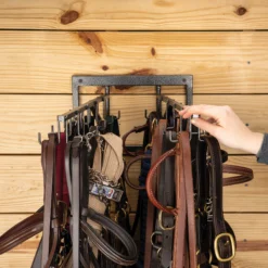 Easy-Up® Pro Swivel Mounted 20 Hook Bridle Rack 14 Easy-Up® Pro Swivel Mounted 20 Hook Bridle Rack -Classic Equine Shop 44164 alt c