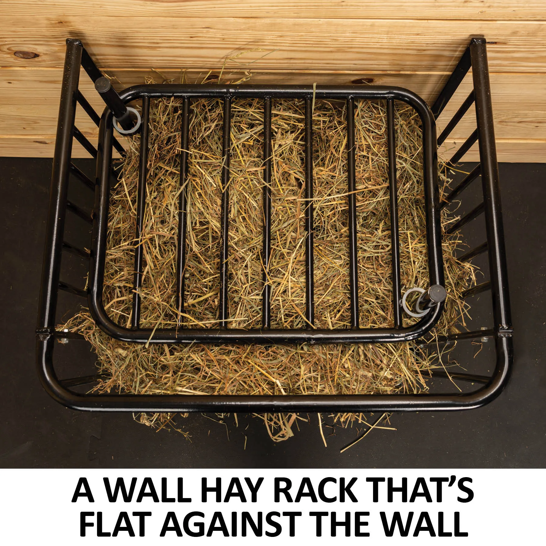 Easy-Up® Flat Wall Slow Feed Floor Hay Rack 3 Easy-Up® Flat Wall Slow Feed Floor Hay Rack - Image 3