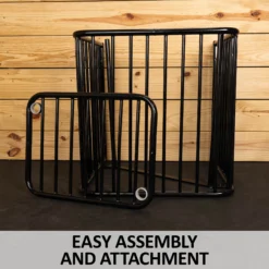 Easy-Up® Flat Wall Slow Feed Floor Hay Rack 14 Easy-Up® Flat Wall Slow Feed Floor Hay Rack -Classic Equine Shop 44243 feature e overlay