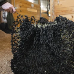 Schneiders® Dura-Tech® Load-Flat Easy Fill Slow Feed Hay Net -Classic Equine Shop 44682 black