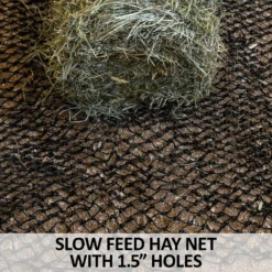 Schneiders® Dura-Tech® Load-Flat Easy Fill Slow Feed Hay Net -Classic Equine Shop 44682 feature c overlay